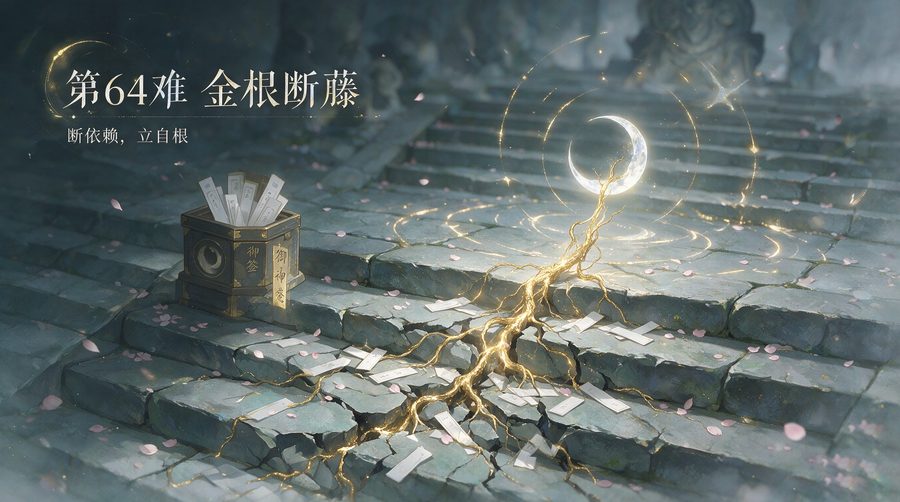 第64难·请佛收魔心相图